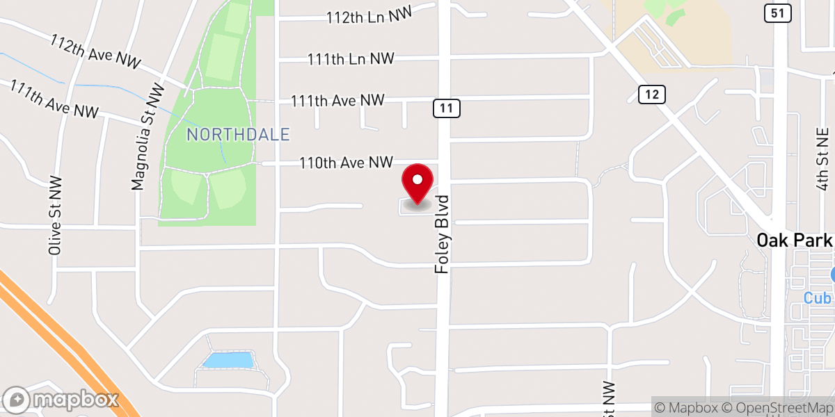 Map showing location of Connections Church