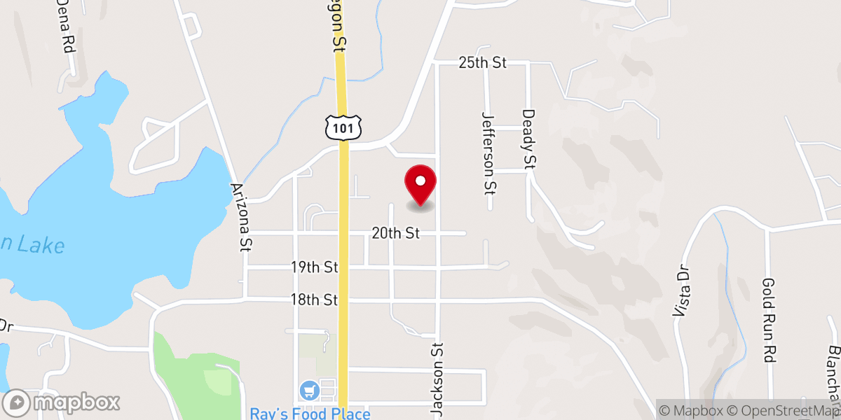 Map showing location of First Community Church