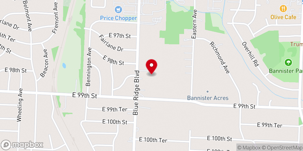 Map showing location of Iglesia Gracia Abundante