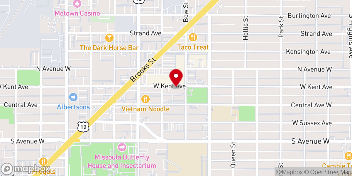 Map showing location of Missoula Landmark Missionary Baptist Church