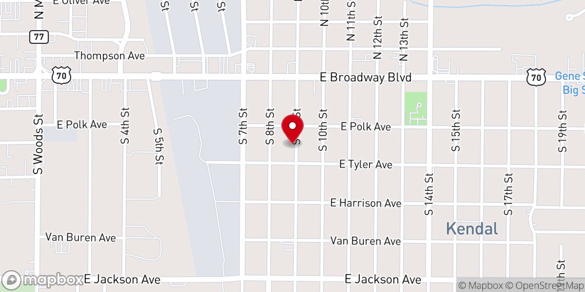 Map showing location of First Church of Christ