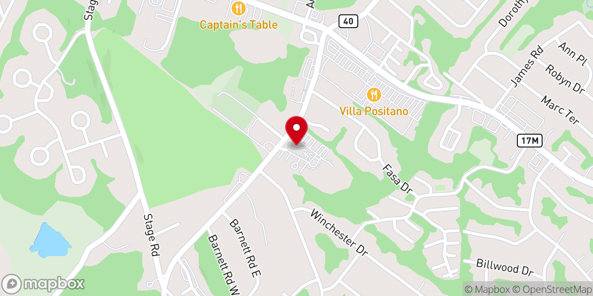 Map showing location of Christ Heart Church