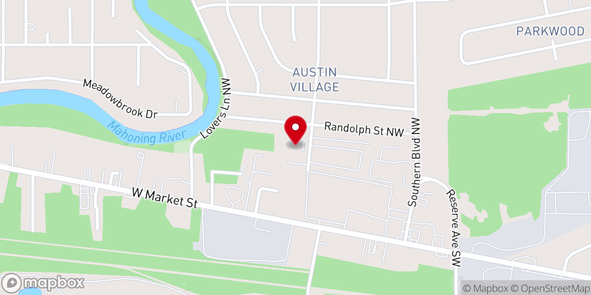 Map showing location of Austin Village Baptist Church