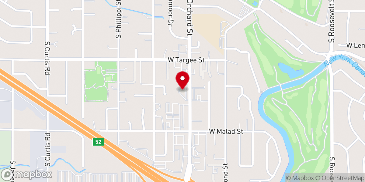 Map showing location of The Potters House Christian Church