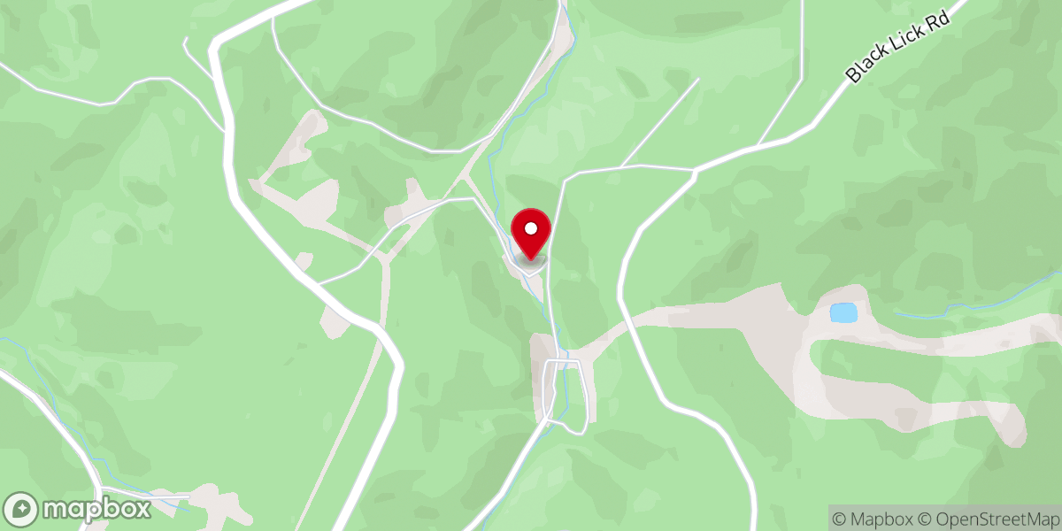 Map showing location of Crites Mountain Church