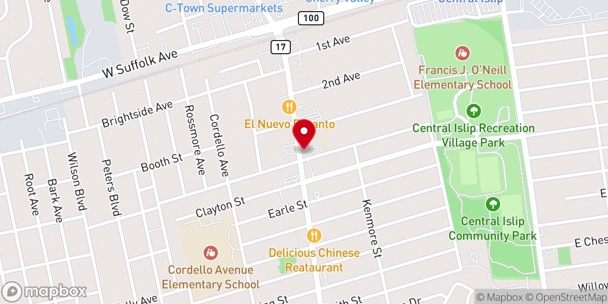 Map showing location of St. John of God Roman Catholic Church