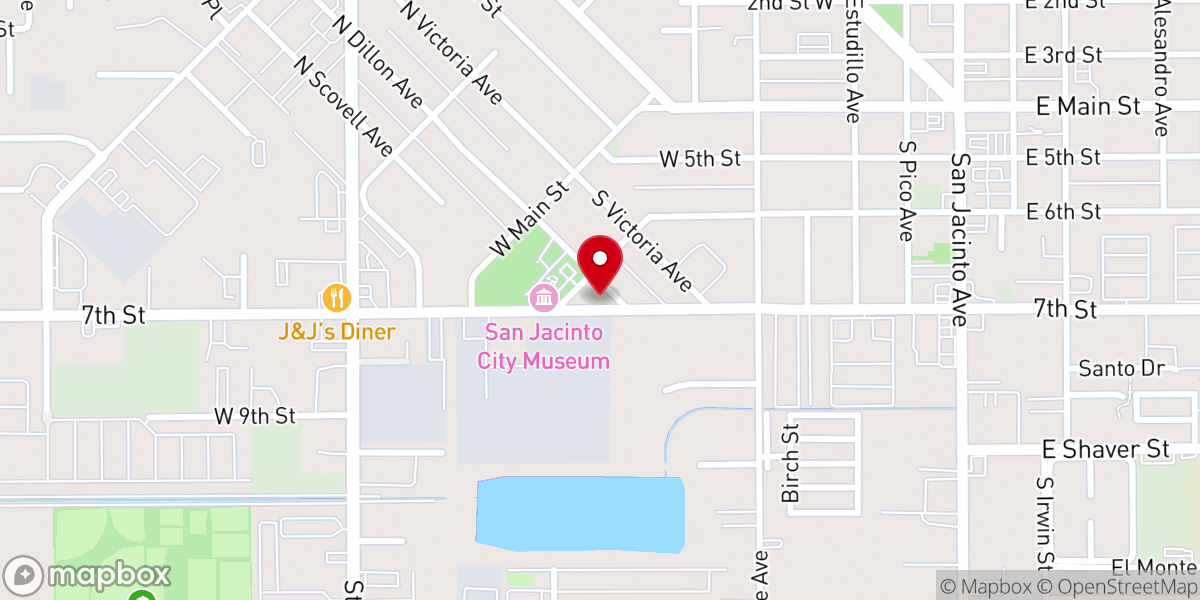 Map showing location of Pentecostal Assemblies of God