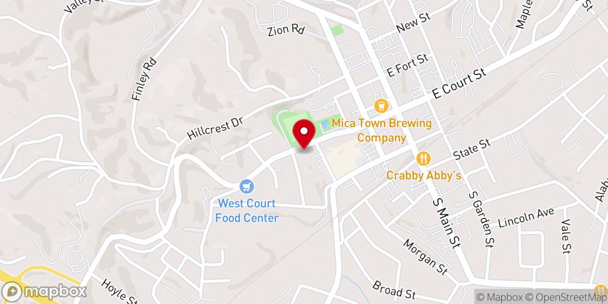 Map showing location of St Matthew's Lutheran Church