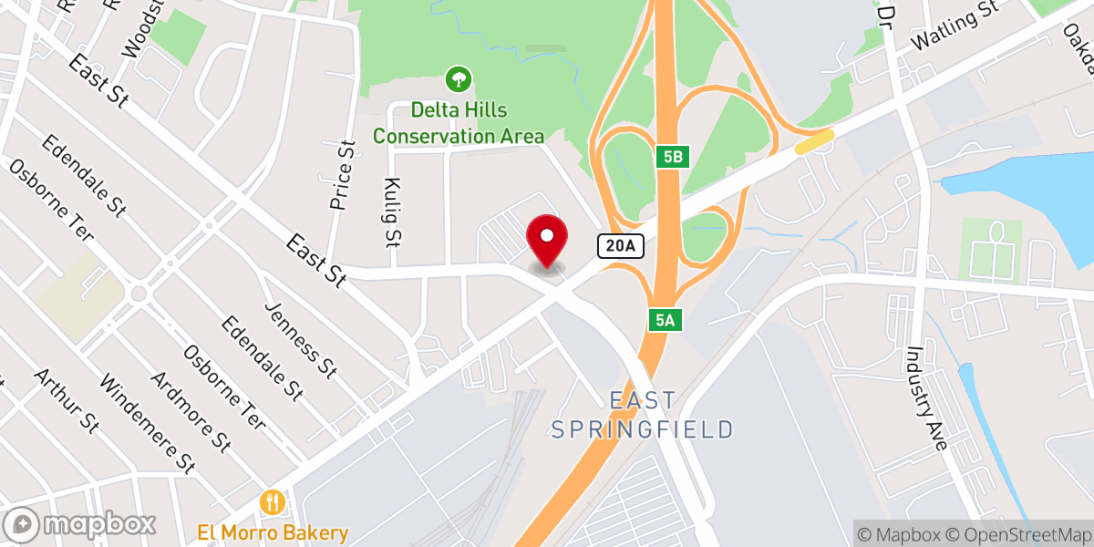 Map showing location of Mary, Mother of Hope Church