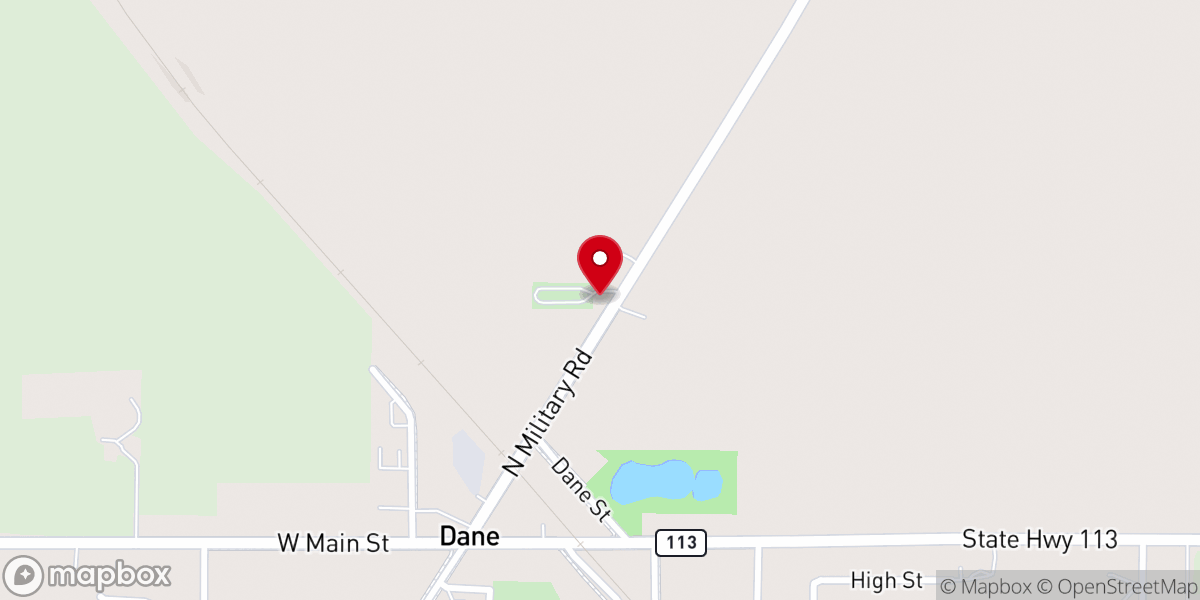 Map showing location of Dane Immanuel United Church of Christ