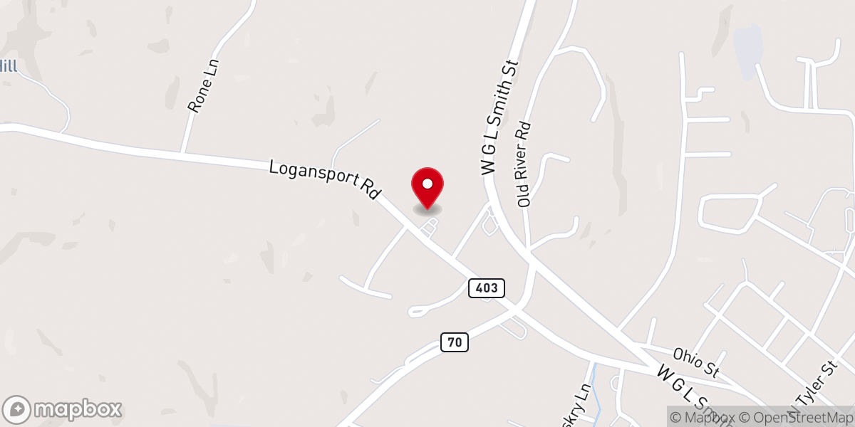 Map showing location of Holy Trinity Parish & Rectory