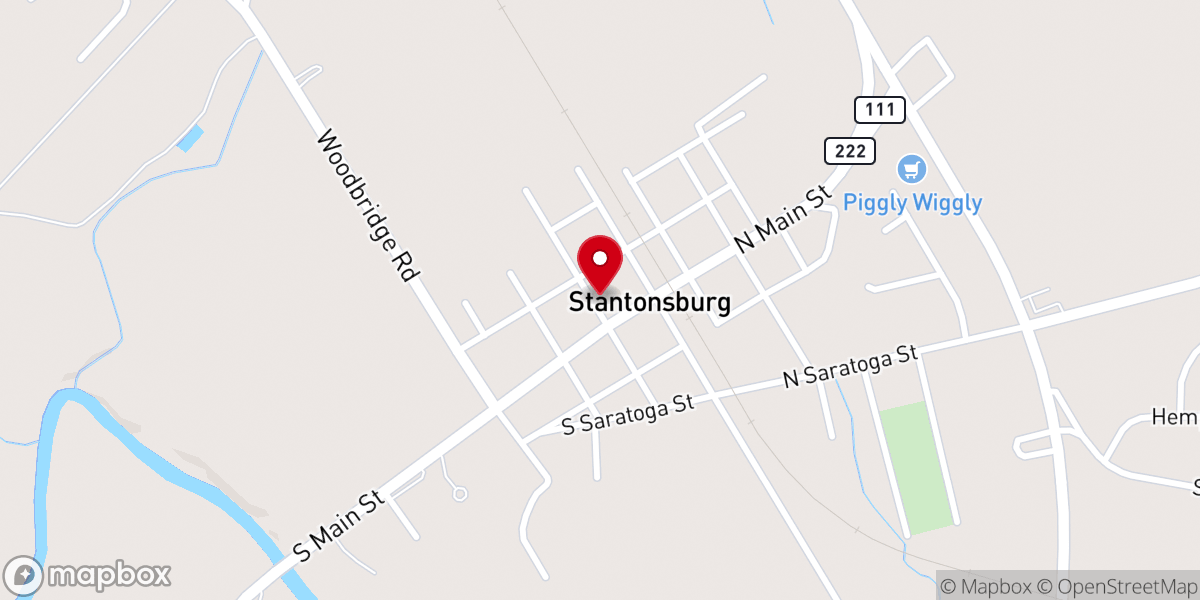 Map showing location of Powerhouse Church of God