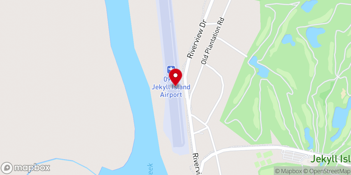 Map showing location of Jekyll Island Airport