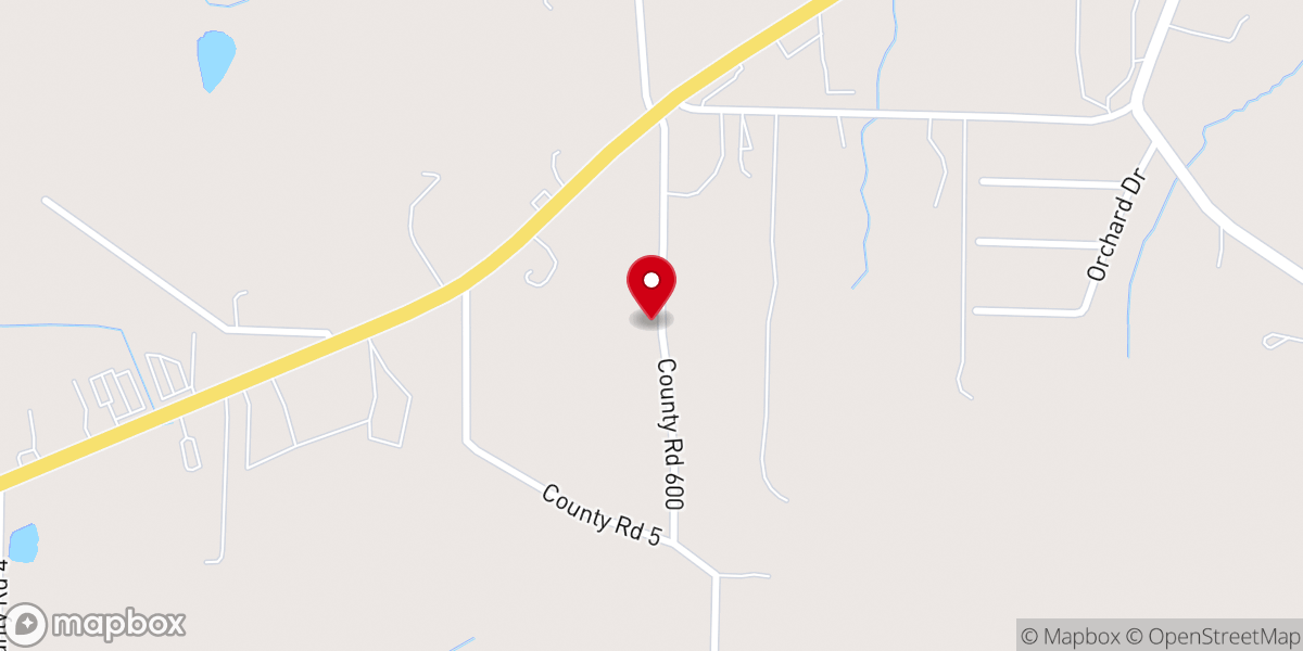 Map showing location of Bible Study Chapel
