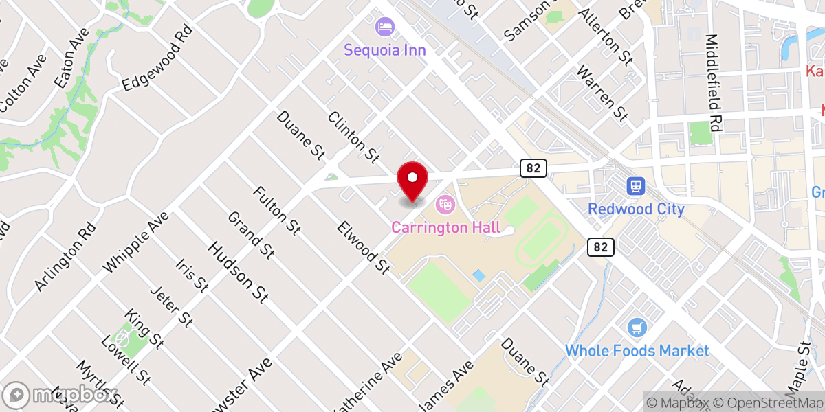 Map showing location of Saint Peter's Episcopal Church