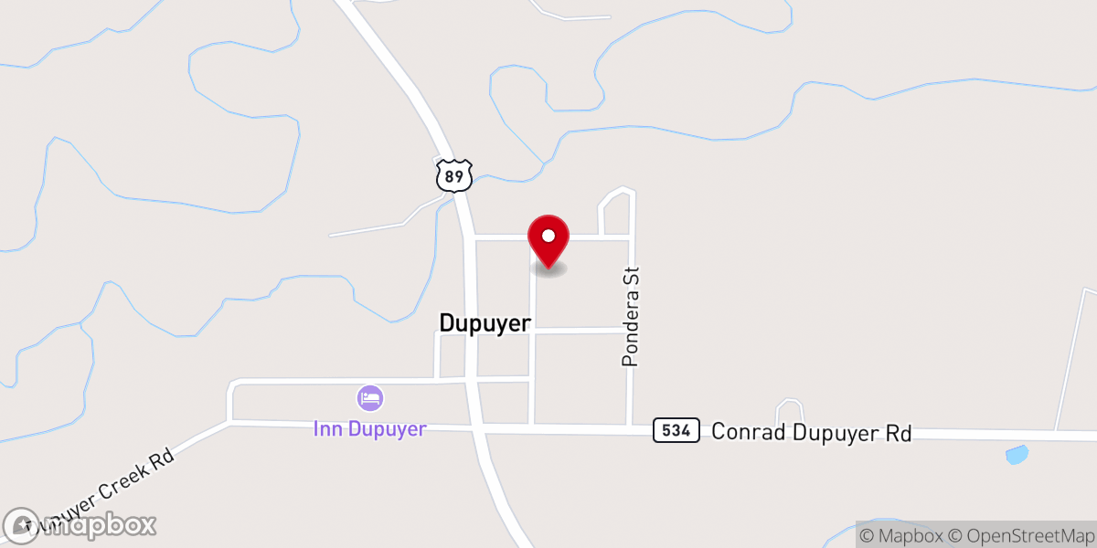Map showing location of Holy Cross Catholic Church