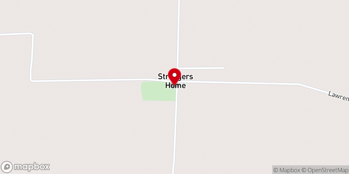 Map showing location of Strangers Home United Methodist Church