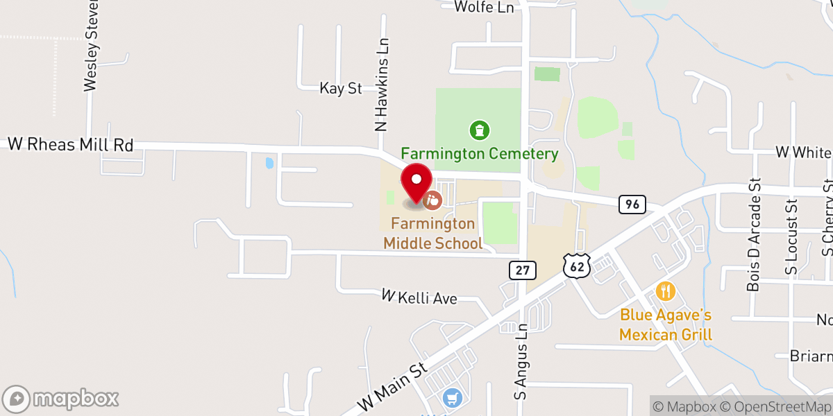 Map showing location of Casting Christian Church
