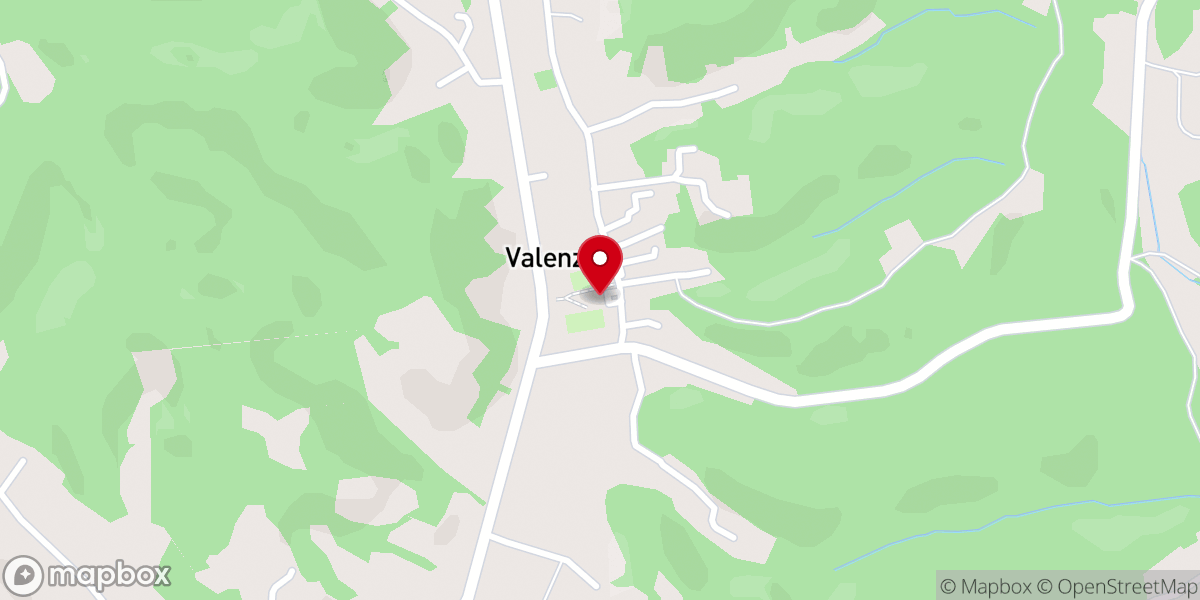 Map showing location of Parrocchia di Valenzani