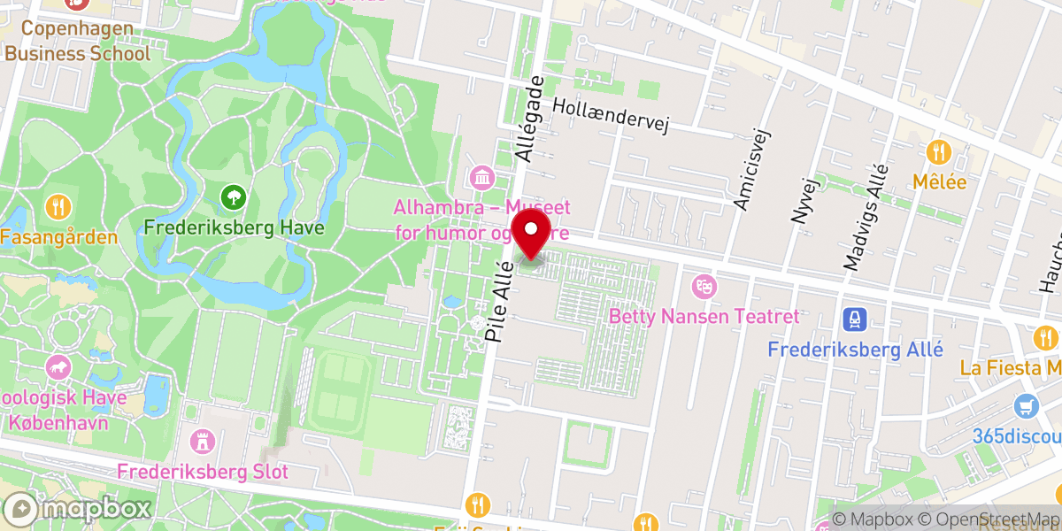 Map showing location of Frederiksberg Kirke
