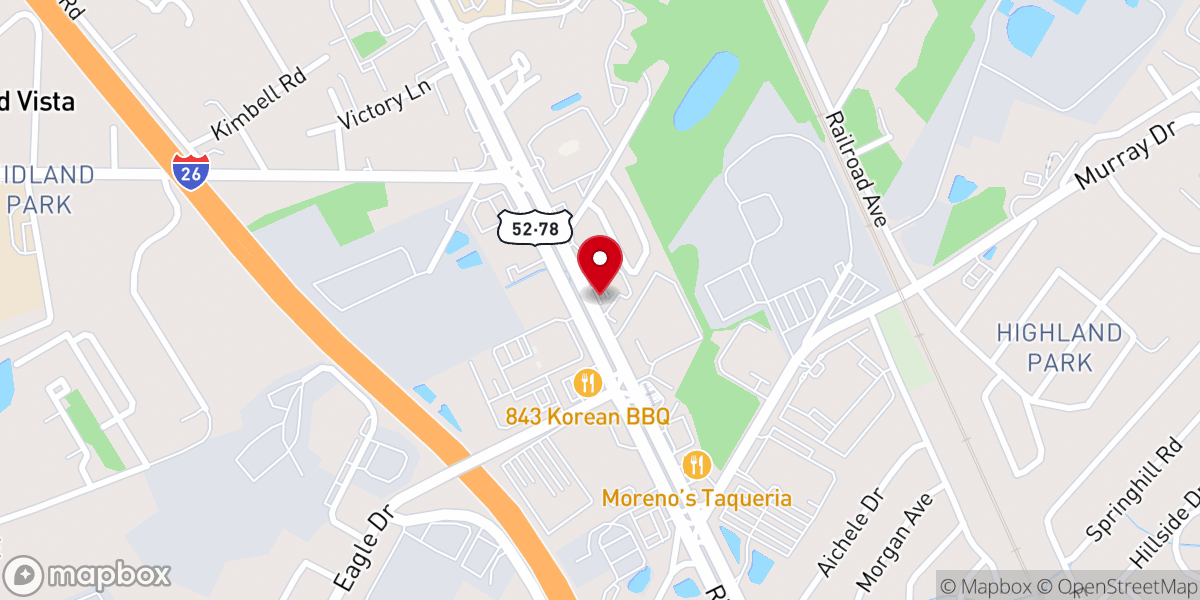 Map showing location of Rescued Heart