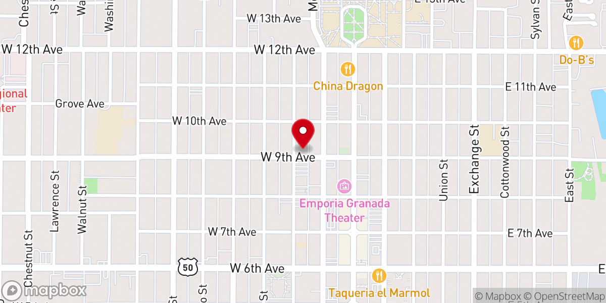 Map showing location of Centro Cristiano De Emporia