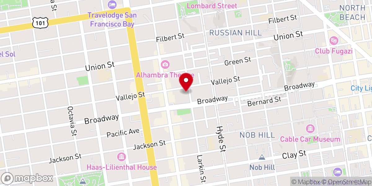 Map showing location of Church For the Fellowship