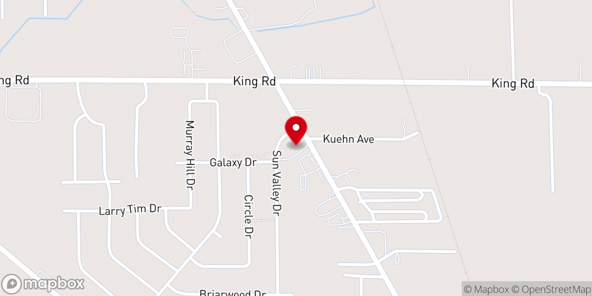 Map showing location of Christ Deliverence Center
