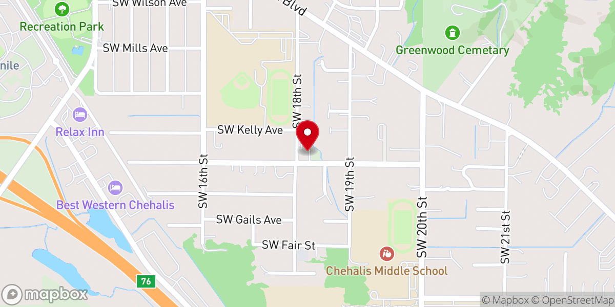Map showing location of St Timothy Episcopal Church