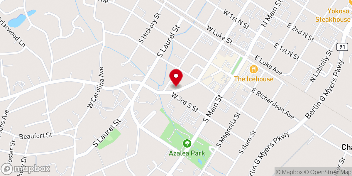 Map showing location of Church of the Epiphany - Summerville SC