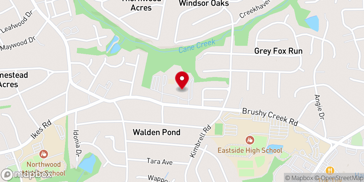 Map showing location of Prince of Peace Catholic Church