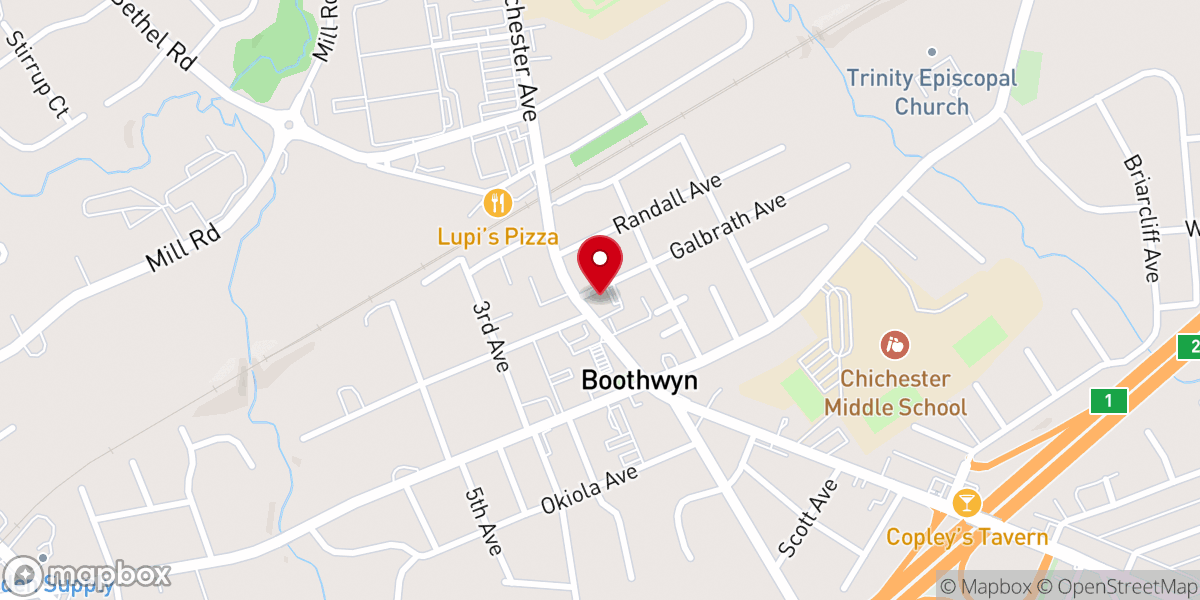 Map showing location of Restoration Presbyterian Church