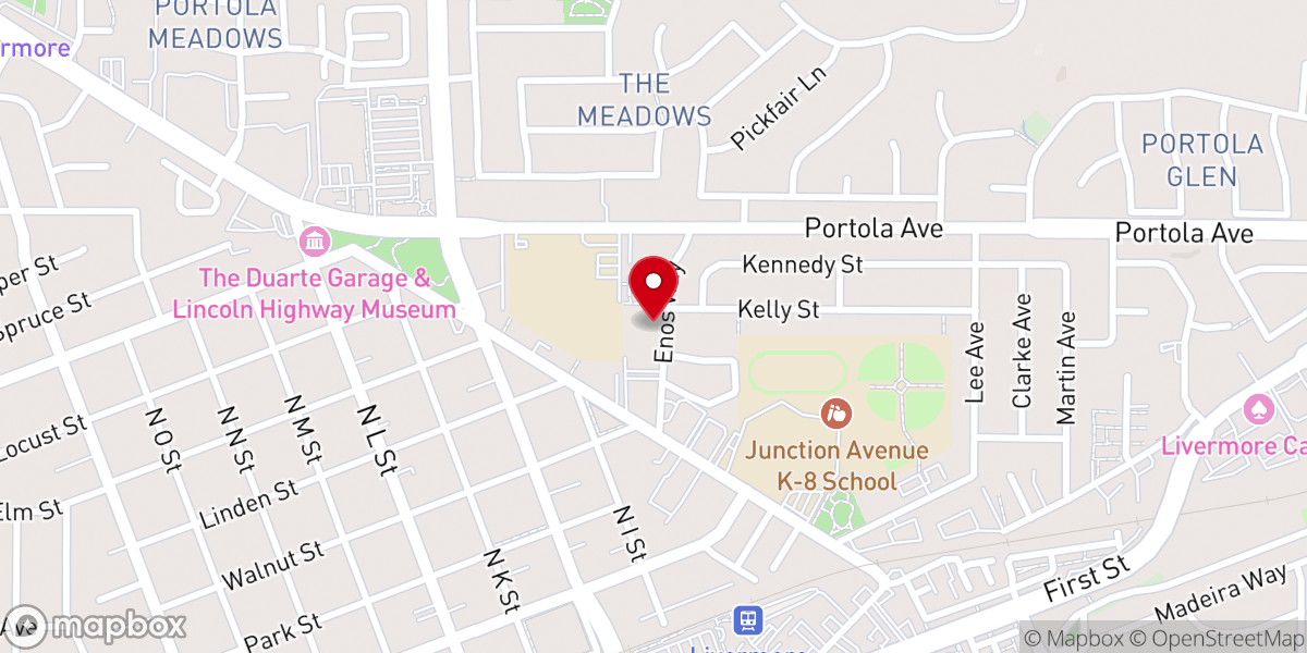 Map showing location of St Bartholomew's Episcopal Church