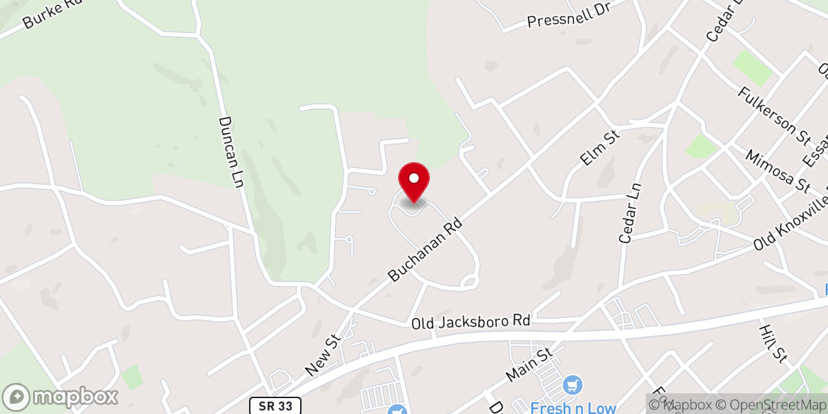 Map showing location of House of God Worship Center Inc