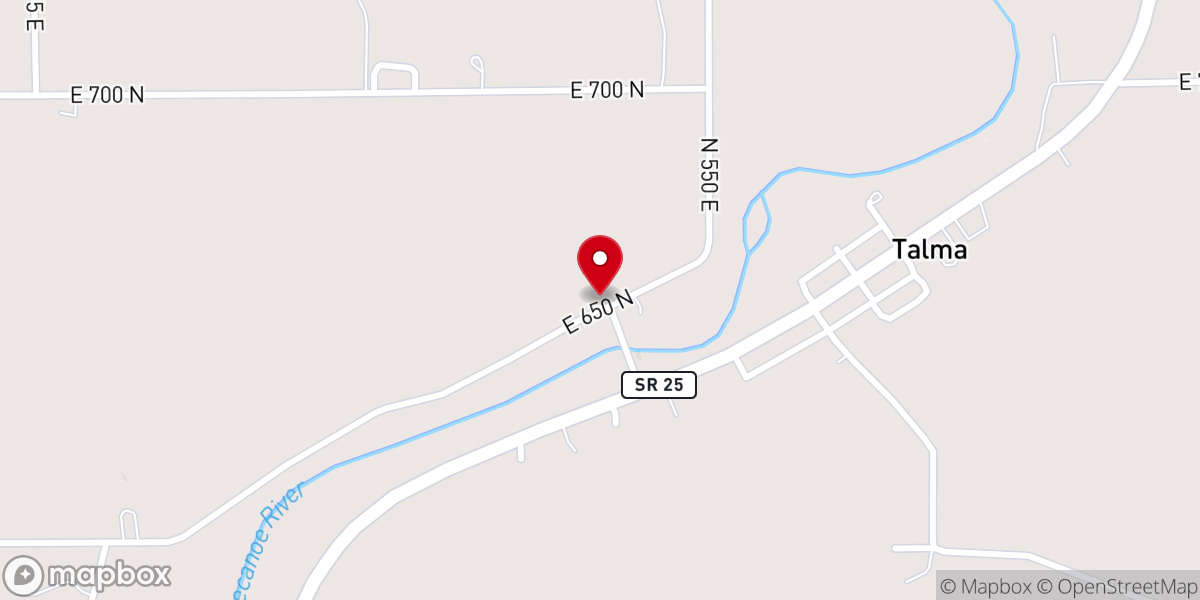 Map showing location of Talma Grace Bible Church