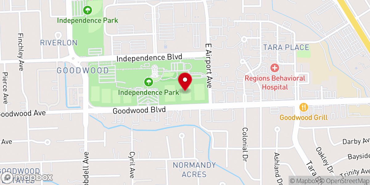 Map showing location of Independence Community Park