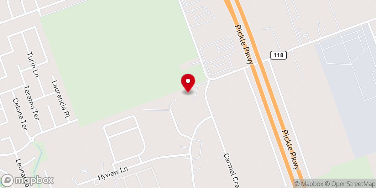 Map showing location of Calvary Apostolic Church of Texas I NC