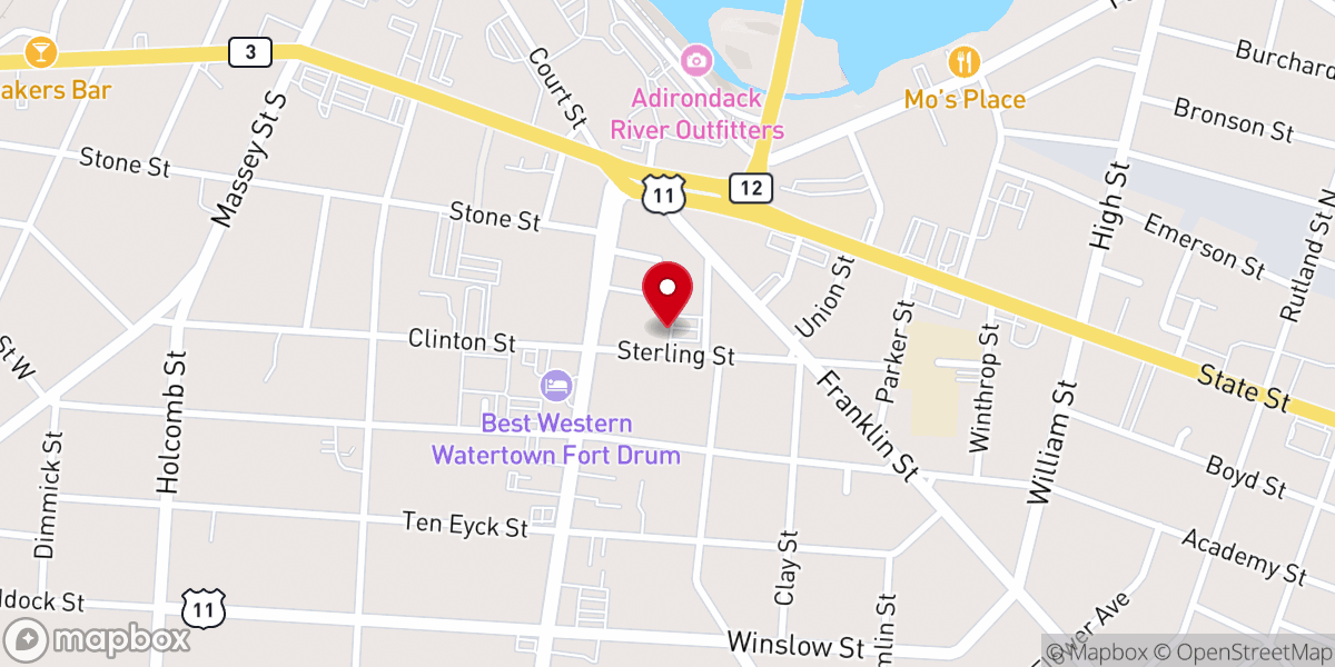 Map showing location of Dericklyn P Russell-parker PHD
