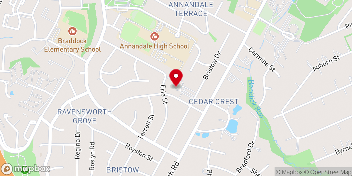 Map showing location of First Presbyterian Church of Annandale