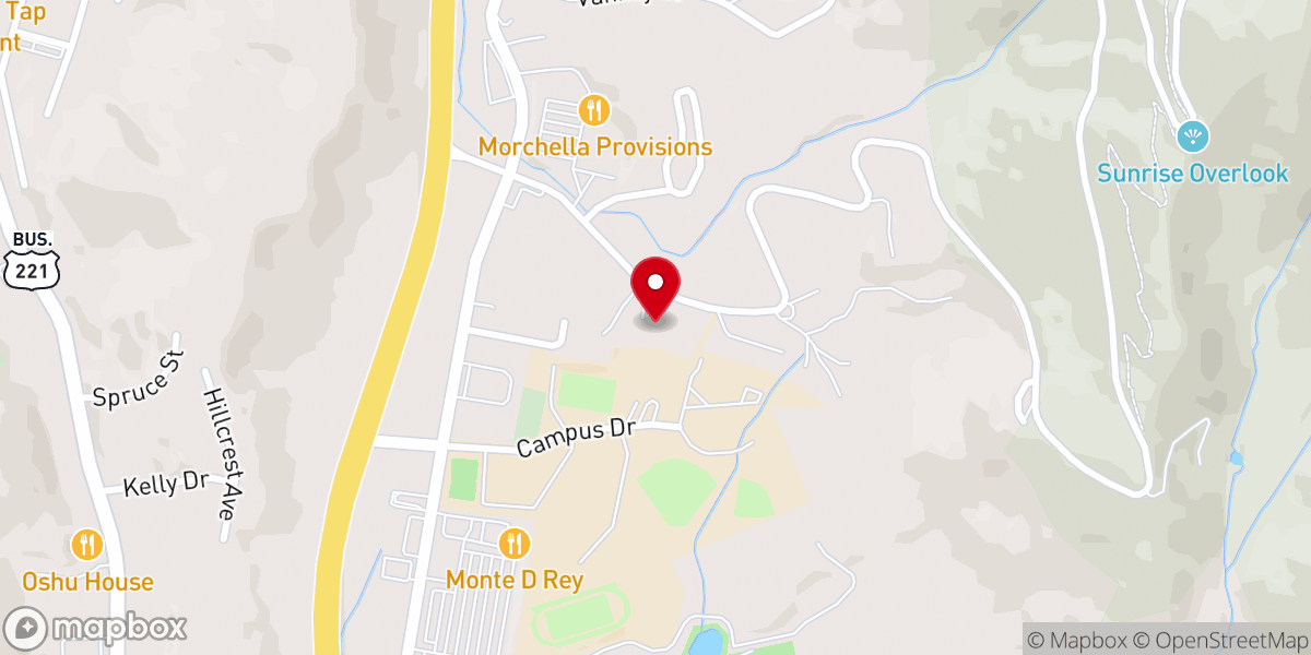 Map showing location of The Gathering Church of Ashe