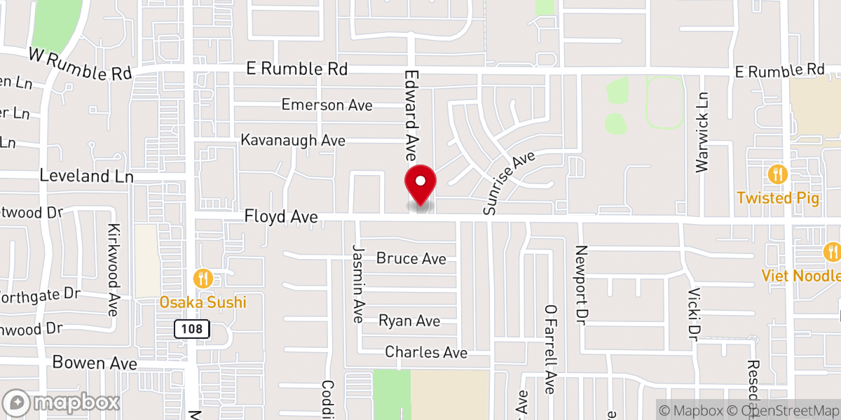 Map showing location of Sherwood Bible Church