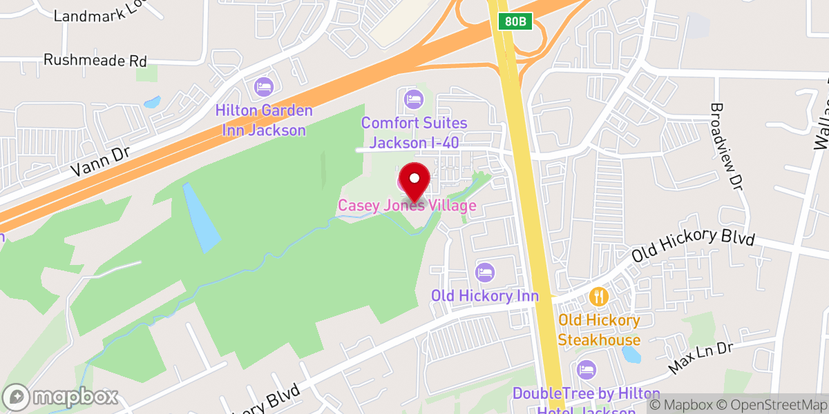 Map showing location of Vernon Chapel