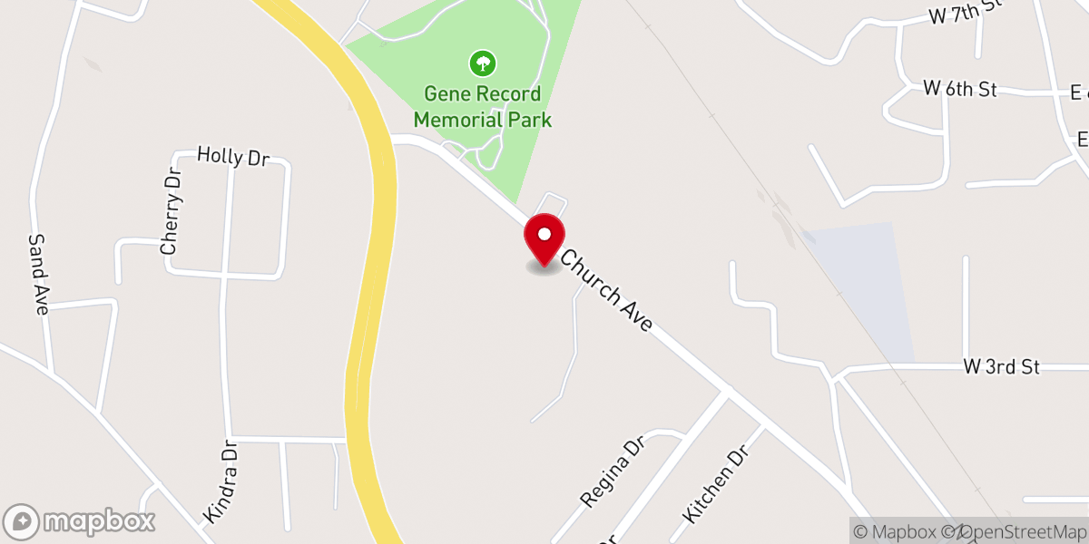 Map showing location of Human Service Department - Family Assistance