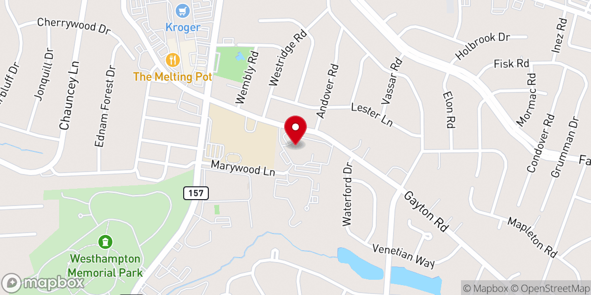 Map showing location of St Mary's Catholic Church