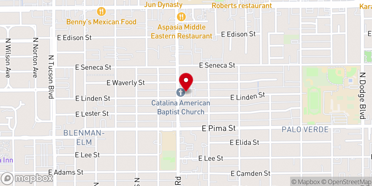 Map showing location of Christian Faith Fellowship