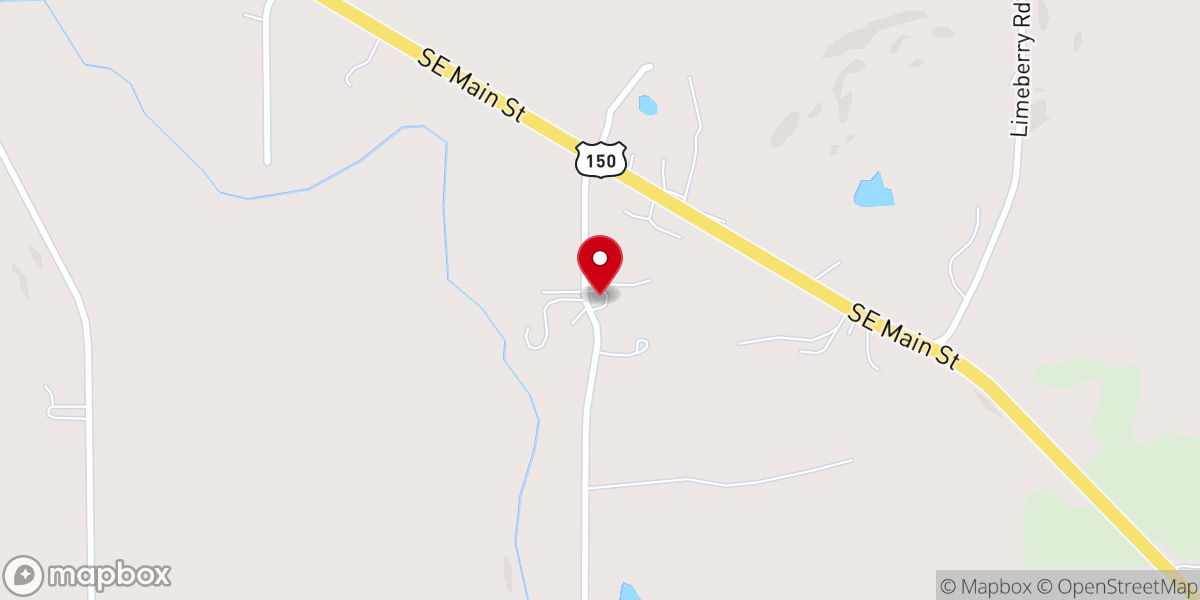 Map showing location of Lick Creek Friends Meeting