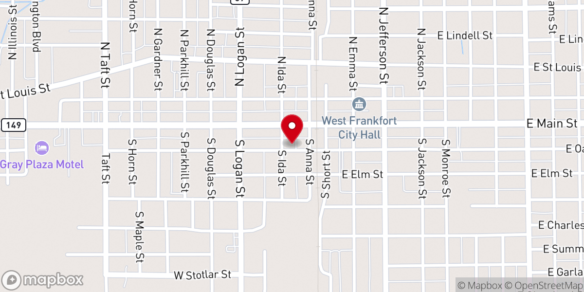 Map showing location of First Baptist Church Family Life Center