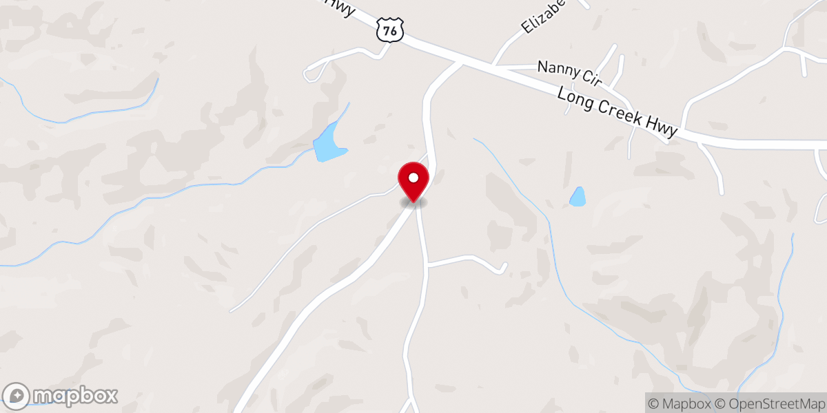 Map showing location of Ole Country Church