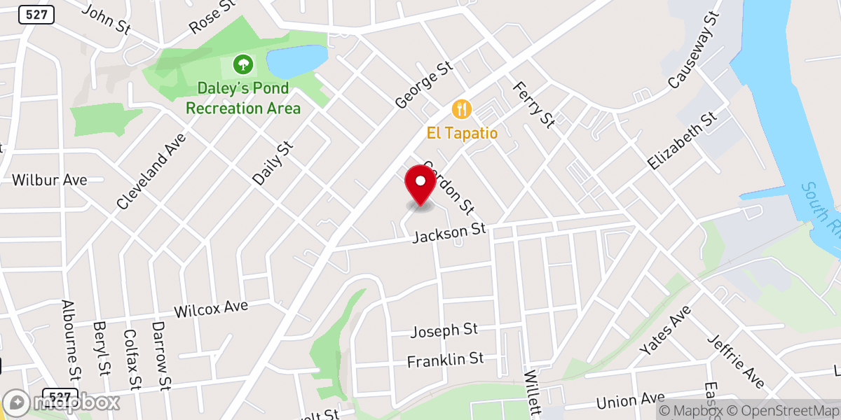 Map showing location of Union Baptist Church