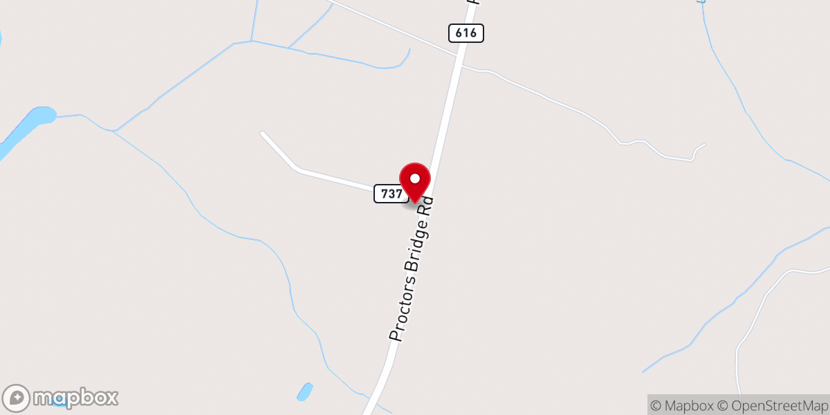 Map showing location of Pentecost Church
